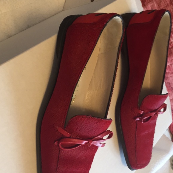 Chanel Loafers size 36 Red w Leather and Fur - Picture 9 of 15